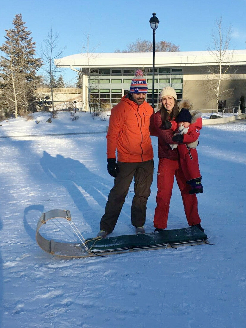 Christmas toboggan gift... They were thrilled!