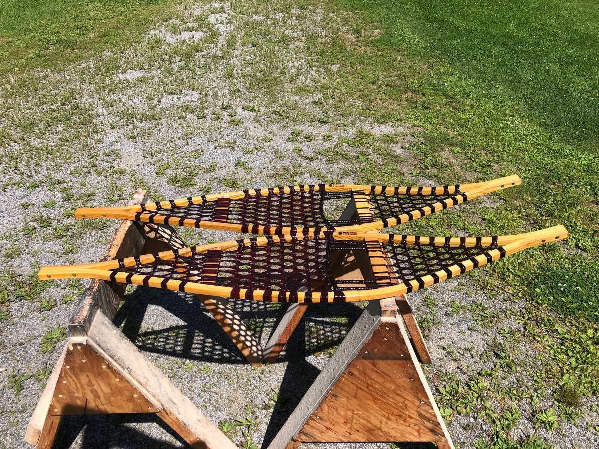 Medium Ojibwa Snowshoes with Dark Lacing - GARAGE SALE 2023