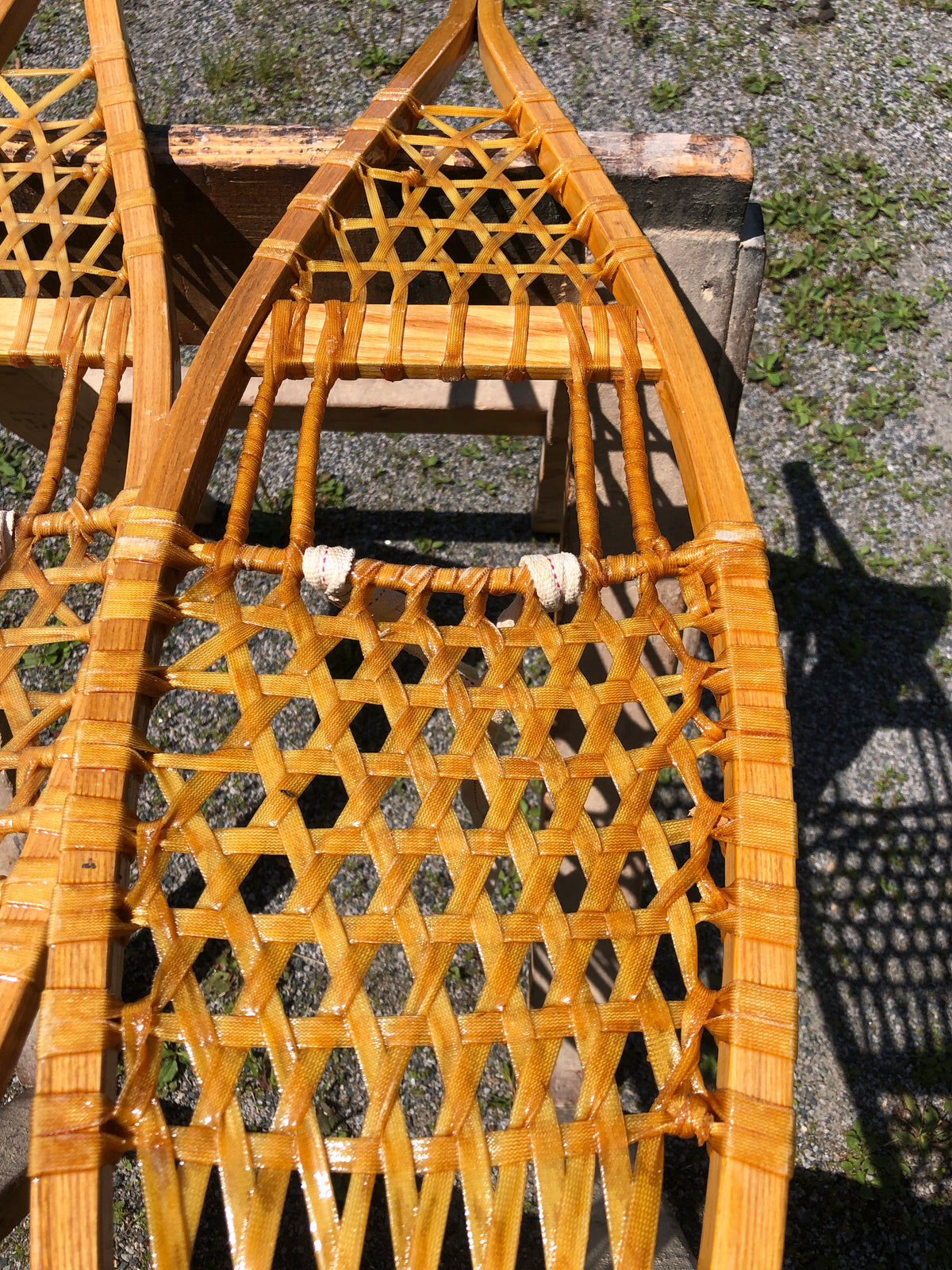 Used Small Ojibwa Snowshoes with Lampwick Bindings - GARAGE SALE 2023