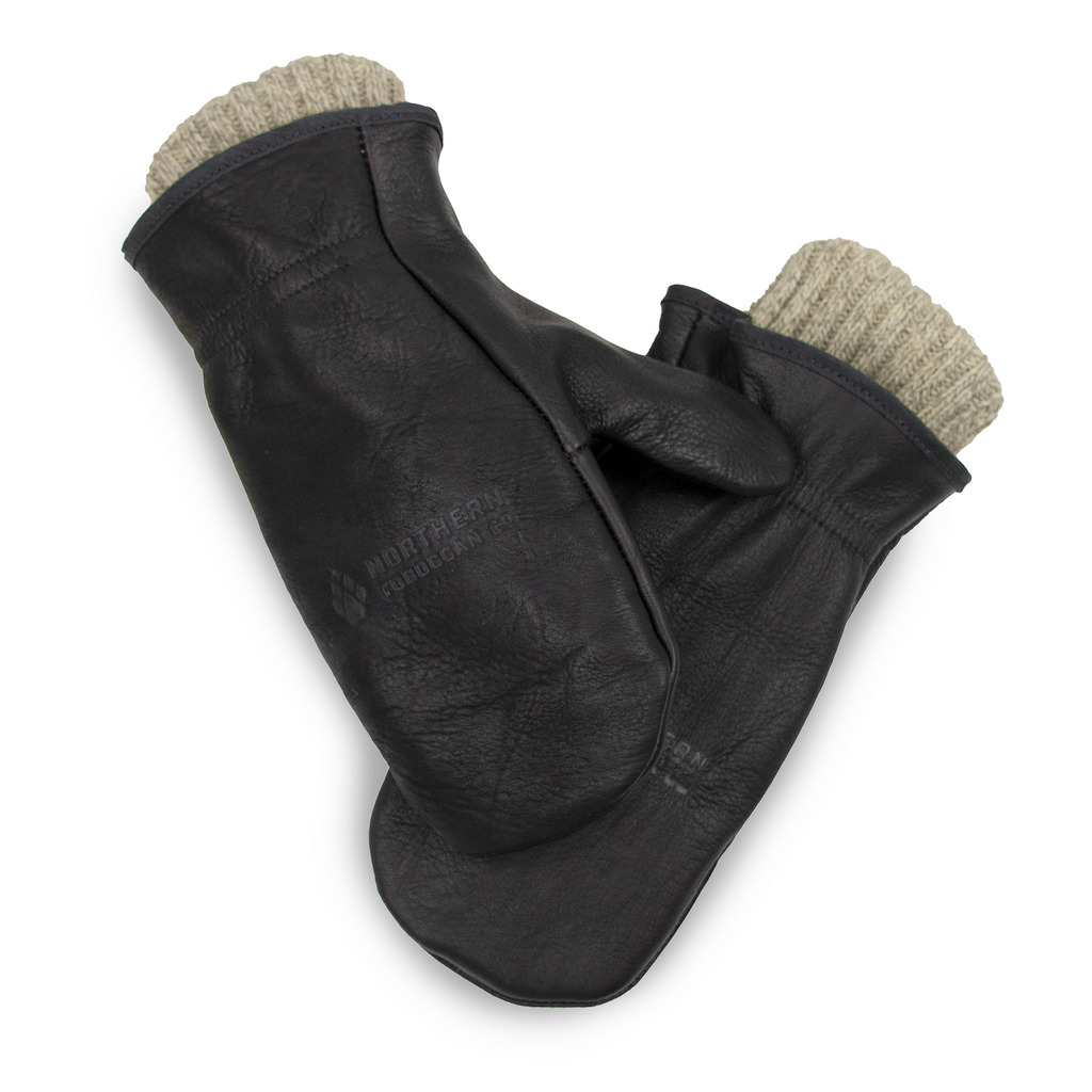 Mens fur lined mittens sales