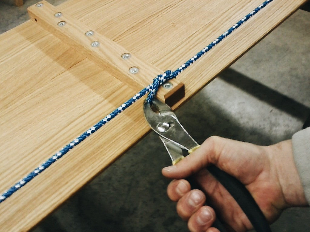 Toboggan Maintenance - Fastening your toboggan rope