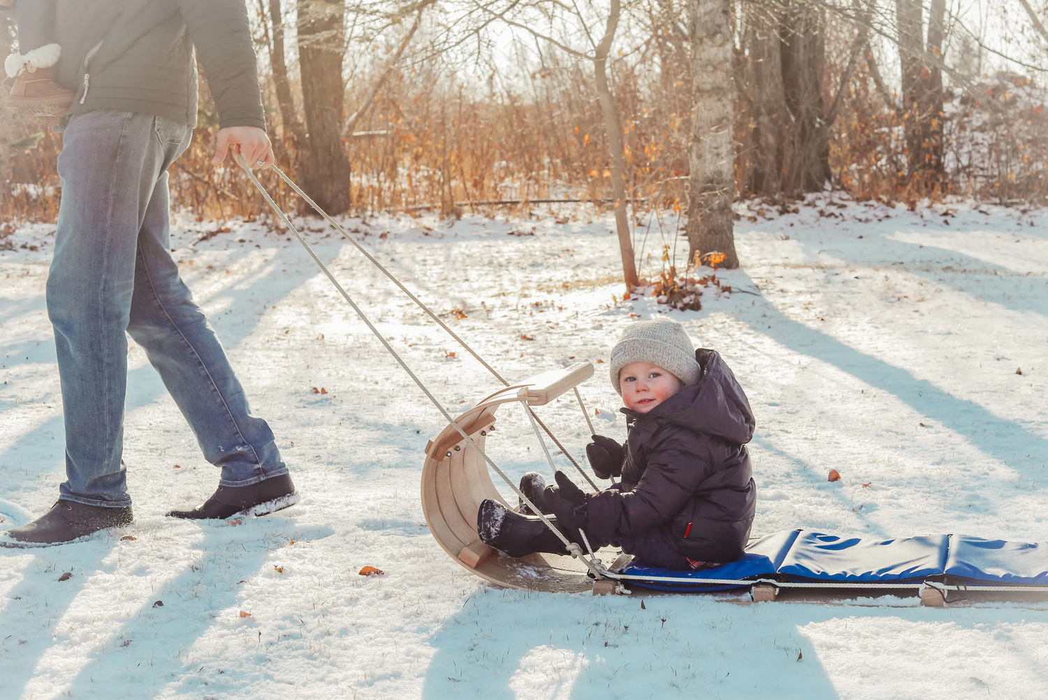 Classic 6ft Toboggan | Wooden Sleds Handmade in MN