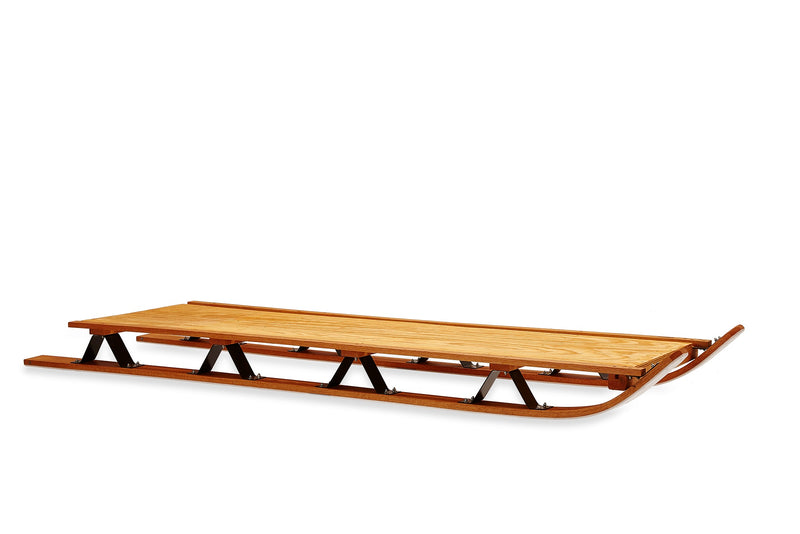 Custom wooden freight sled for hauling