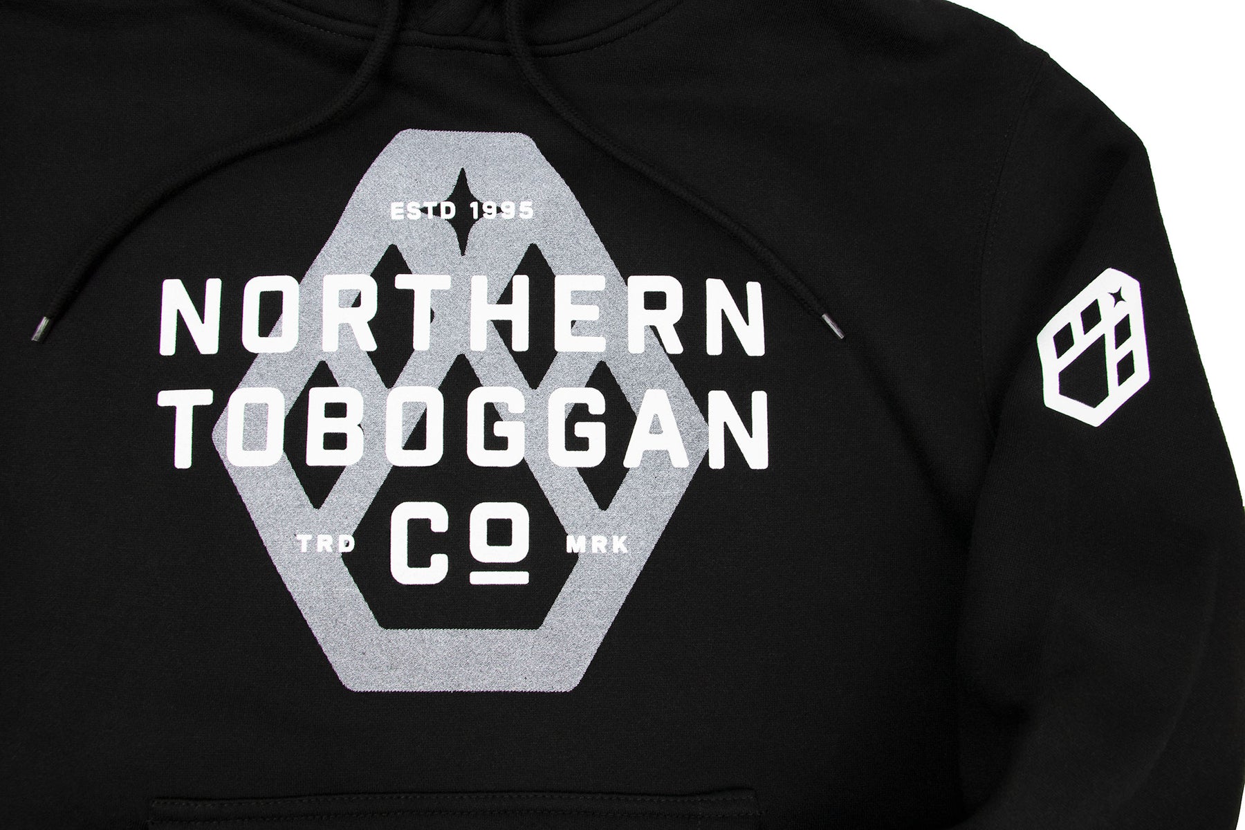 Toboggan Hoodie - Black w/ Classic Logo
