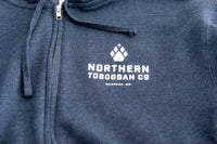 northern toboggan navy zipup sweatshirt Minnesota
