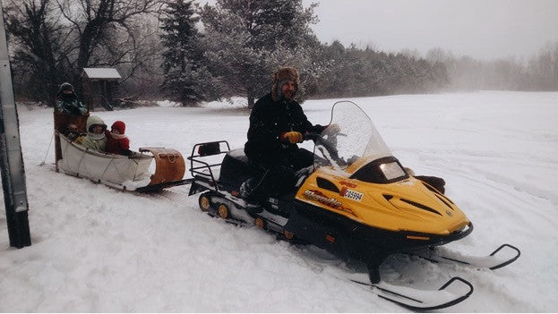 snowmobile hitch for hauling